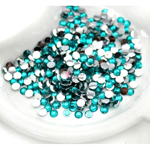 Strasuri din acril 3D Turcoaz de 3,0mm 600 bucati SA024